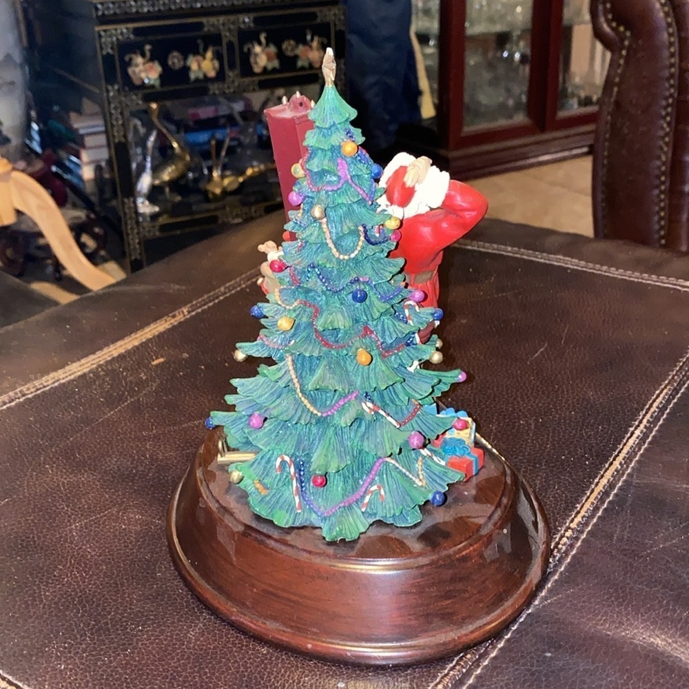Antique limited edition 1993 Coca-Cola Santa Claus music box. By Franklin Mint - Picture 4 of 6